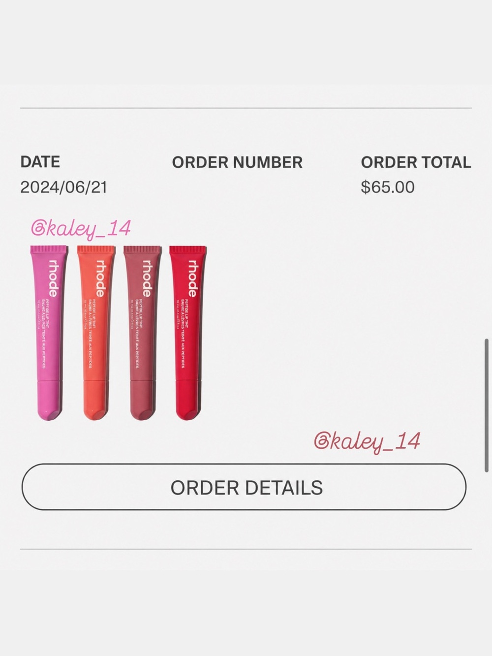 Limited Edition RHODE Peptide Lip Tint Trio - Picture 10 of 10